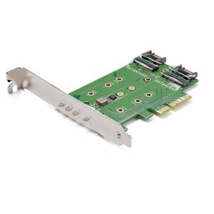 M.2 SSD (NGFF) Adapterkarte 3 Port 1xPCIe(NVMe)/M.2/2x SATA III M.2 PCIe 3.0