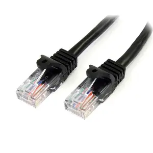 Patchkabel Cat5e RJ-45/RJ-45 Stecker/Stecker Schwarz 5m Patchkabel Cat5e RJ-45/RJ-45 Stecker/Stecker Schwarz 5m