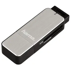 USB-3.0-Kartenleser, SD/microSD, Alu, Silber USB-3.0-Kartenleser, SD/microSD, Alu, Silber