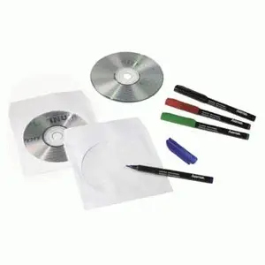 CD-/DVD-Papier-Schutzhüllen, Weiß, 100er-Pack CD-/DVD-Papier-Schutzhüllen, Weiß, 100er-Pack
