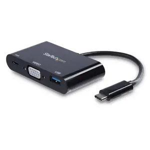 USB-C auf VGA Multifunktions-Adapter mit USB-A Port und Power Delivery USB-C auf VGA Multifunktions-Adapter mit USB-A Port und Power Delivery