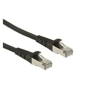 Patchkabel RJ-45 S/FTP Cat6a Schwarz 2 m Patchkabel RJ-45 S/FTP Cat6a Schwarz 2 m