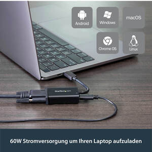 StarTech USB-C to VGA adaptor with USB powersupply