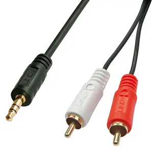 Premium Audio-adaptorcable, 2x RCA (Cinch) plug an 3,5mm cinchnplug 1 m Premium Audio-adaptorcable, 2x RCA (Cinch) plug an 3,5mm cinchnplug 1 m