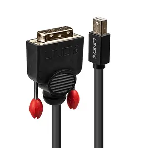 Anschlusskabel Mini DisplayPort/DVI-D Stecker/Stecker Schwarz 3m Anschlusskabel Mini DisplayPort/DVI-D Stecker/Stecker Schwarz 3m