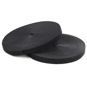 Klettverschluss 30m Rolle Schwarz Klettverschluss 30m Rolle Schwarz