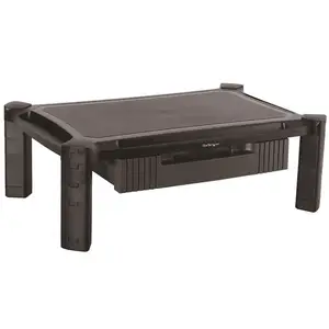 Monitorständer mit Schublade höhenverstellbar für 33-81,3cm (13-32'') schwarz max. Traglast 10kg Monitorständer mit Schublade höhenverstellbar für 33-81,3cm (13-32'') schwarz max. Traglast 10kg