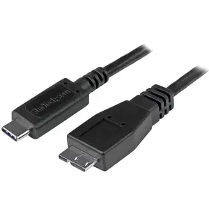 USB Kabel USB-C/Micro-B Männlich/Männlich Schwarz 0,5m USB Kabel USB-C/Micro-B Männlich/Männlich Schwarz 0,5m