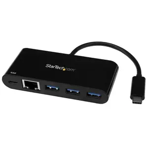 USB-C auf Ethernet Adapter mit 3 Port USB 3.0 Hub und Stromversorgung USB-C auf Ethernet Adapter mit 3 Port USB 3.0 Hub und Stromversorgung