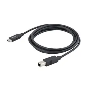 USB Kabel USB-C/USB-B Stecker/Stecker Schwarz 2m USB Kabel USB-C/USB-B Stecker/Stecker Schwarz 2m
