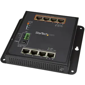 8 Port (4 PoE+) Gigabit Managed Ethernet Switch Wandmontage mit Front Zugriff 8 Port (4 PoE+) Gigabit Managed Ethernet Switch Wandmontage mit Front Zugriff