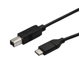 USB Kabel USB-C/USB-B Männlich/Männlich Schwarz 3m