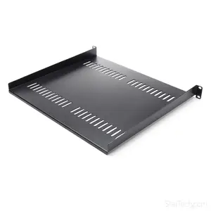 Belüfteter Server Rack Fachboden 1 HE 40,6 cm Tief Stahl Belüfteter Server Rack Fachboden 1 HE 40,6 cm Tief Stahl