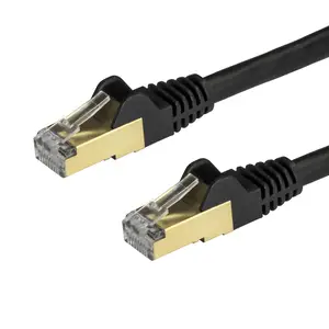 Patchkabel Cat6a RJ-45/RJ-45 Stecker/Stecker Schwarz 2m Patchkabel Cat6a RJ-45/RJ-45 Stecker/Stecker Schwarz 2m