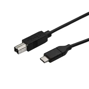 USB Kabel USB-C/USB-B Männlich/Männlich Schwarz 0,5m USB Kabel USB-C/USB-B Männlich/Männlich Schwarz 0,5m
