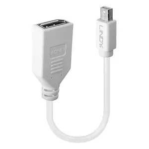 Mini-Displayport Adapterkabel Stecker/Buchse weiß Mini-Displayport Adapterkabel Stecker/Buchse weiß