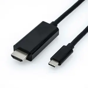 USB C HDMI Videocable-adaptor black 2m USB C HDMI Videocable-adaptor black 2m