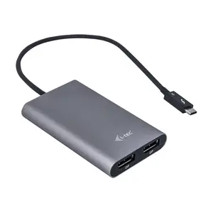 i-tec Thunderbolt 3 auf Dual Display Port Video Adapter Schwarz i-tec Thunderbolt 3 auf Dual Display Port Video Adapter Schwarz