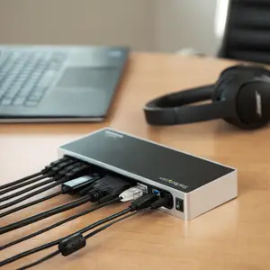 Dual Monitor USB 3.0 Dockingstation 6xUSB 3.0/DVI/HDMI/GigE Dual Monitor USB 3.0 Dockingstation 6xUSB 3.0/DVI/HDMI/GigE