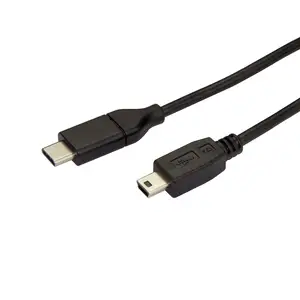 USB Kabel USB-C/Micro-USB Männlich/Männlich Schwarz 2m USB Kabel USB-C/Micro-USB Männlich/Männlich Schwarz 2m
