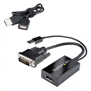 DVI auf DisplayPort Adapter mit USB Power 1920 x 1200 DVI auf DisplayPort Adapter mit USB Power 1920 x 1200