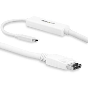 USB-C auf DisplayPort Kabel Stecker/Stecker Weiß