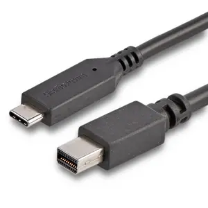 USB-C auf Mini DisplayPort Adapterkabel Stecker/Stecker Schwarz 1,8m USB-C auf Mini DisplayPort Adapterkabel Stecker/Stecker Schwarz 1,8m