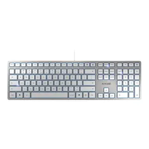 KC 6000 Slim Corded Keyboard USB silber Layout US-Englisch mit EURO Symbol KC 6000 Slim Corded Keyboard USB silber Layout US-Englisch mit EURO Symbol