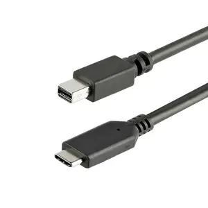 USB-C auf Mini DisplayPort Adapterkabel Schwarz 1m USB-C auf Mini DisplayPort Adapterkabel Schwarz 1m
