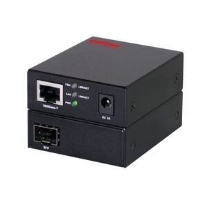 Konv. 10/100/100-RJ45/100/1000SFP - Converter - Glasfaser (LWL)