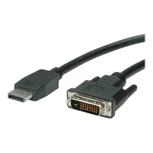 Videokabel DisplayPort/DVI-D Stecker/Stecker Schwarz 1,5m Videokabel DisplayPort/DVI-D Stecker/Stecker Schwarz 1,5m