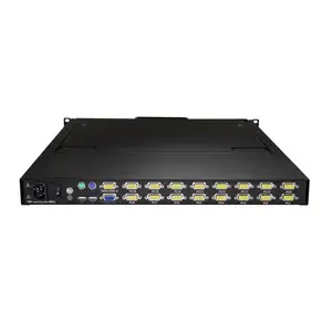 KVM Konsole für Server Racks 48,3cm (19") mit 16 Ports Einbaufähig KVM Konsole für Server Racks 48,3cm (19") mit 16 Ports Einbaufähig