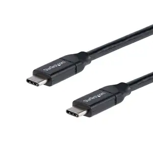 USB Ladekabel 5A USB-C/USB-C Männlich/Männlich Schwarz 2m USB Ladekabel 5A USB-C/USB-C Männlich/Männlich Schwarz 2m