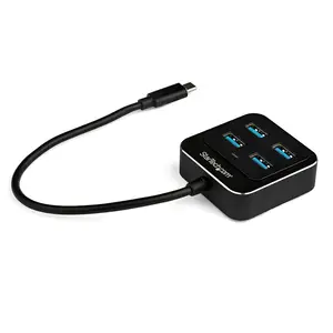 4 Port USB-C Hub USB-C/4xUSB-A Schwarz 4 Port USB-C Hub USB-C/4xUSB-A Schwarz