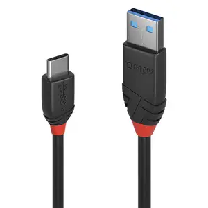 Black Line USB-Kabel USB-C (M) bis USB Typ A (M) USB 3.1 Gen 2 3 A 1m schwarz Black Line USB-Kabel USB-C (M) bis USB Typ A (M) USB 3.1 Gen 2 3 A 1m schwarz
