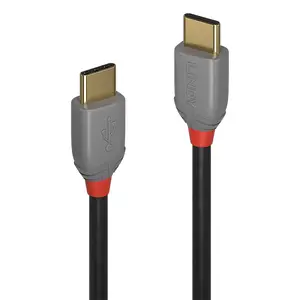 Anthra Line USB 2.0 Anschlusskabel USB C/USB C Stecker/Stecker Schwarz 1m Anthra Line USB 2.0 Anschlusskabel USB C/USB C Stecker/Stecker Schwarz 1m