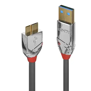 Cromo Line USB 3.0 Anschlusskabel USB A/Micro-B Stecker/Stecker Grau 3m Cromo Line USB 3.0 Anschlusskabel USB A/Micro-B Stecker/Stecker Grau 3m