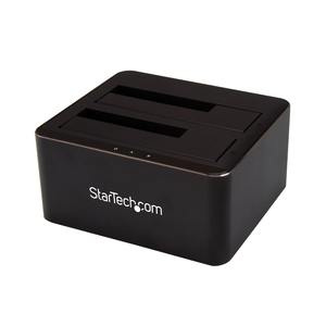 2-fach SATA Festplatten Dockingstation für 2x 2,5/3,5" SATA SSDs/HDDs - USB 3.0