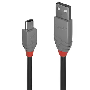 Anthra Line USB 2.0 Typ A an Mini-B Kabel 5m Schwarz Anthra Line USB 2.0 Typ A an Mini-B Kabel 5m Schwarz
