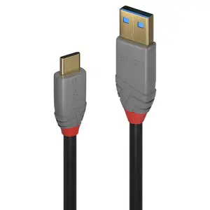 Anthra Line USB 3.1 Typ A an C Kabel 5A PD 1,5 m Schwarz Anthra Line USB 3.1 Typ A an C Kabel 5A PD 1,5 m Schwarz