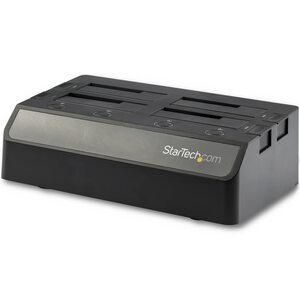 4 Schacht SATA Festplatten Dockingstation für 2,5"/3,5" SSD / HDD - USB 3.1 (10Gbit/s)