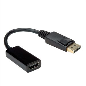 DisplayPort auf HDMI Adapterkabel Schwarz 0,15m
