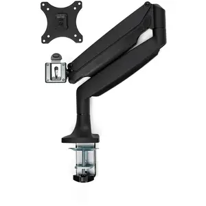 Single Monitorarm mit Tischbefestigung frei beweglich Schwarz Single Monitorarm mit Tischbefestigung frei beweglich Schwarz