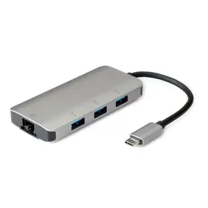 USB-C auf Gigabit Ethernet Konverter Hub 3xUSB USB-C auf Gigabit Ethernet Konverter Hub 3xUSB