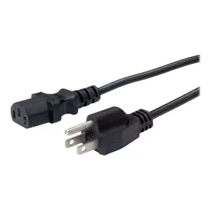 Stromkabel C13/NEMA 5-15 Stecker/Stecker Schwarz 1,8m Stromkabel C13/NEMA 5-15 Stecker/Stecker Schwarz 1,8m