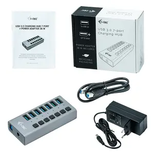 i-tec USB 3.0 Charging HUB 7 Port und Power Adapter 36 W i-tec USB 3.0 Charging HUB 7 Port und Power Adapter 36 W