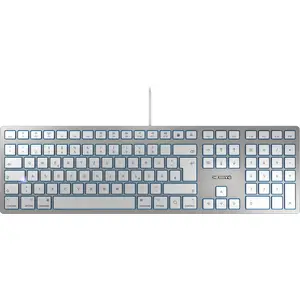 KC 6000 Slim for Mac Corded Keyboard USB silber Layout Deutsch KC 6000 Slim for Mac Corded Keyboard USB silber Layout Deutsch