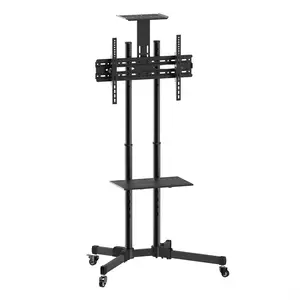 LCD-/TV-Rollständer höhenverstellbar Schwarz LCD-/TV-Rollständer höhenverstellbar Schwarz