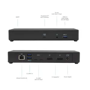 i-tec Thunderbolt 3/USB-C Dual DisplayPort 4K Docking Station und Power Delivery 85W i-tec Thunderbolt 3/USB-C Dual DisplayPort 4K Docking Station und Power Delivery 85W