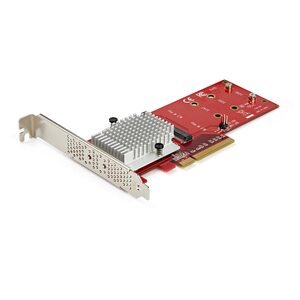 x8 Dual M.2 PCI Express-SSD-Adapter - PCIe 3.0 - Netzwerkkarte PCIe